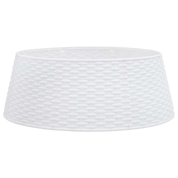Julgranskrage vit Ø65x23 cm plast