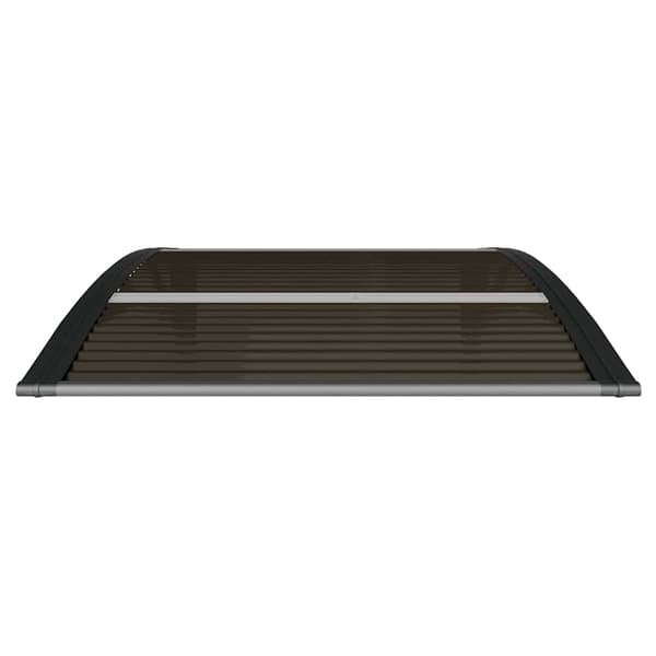Dörrtak svart 100x75 cm polykarbonat