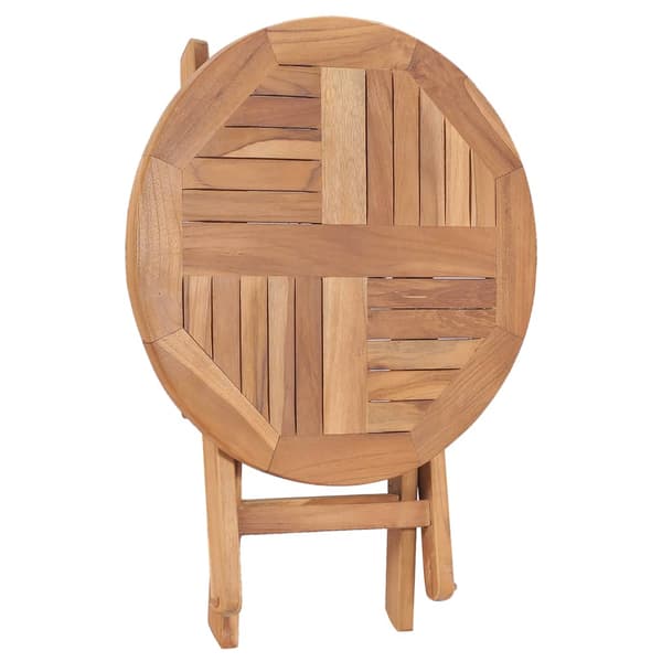 Hopfällbart trädgårdsbord 45 cm massiv teak