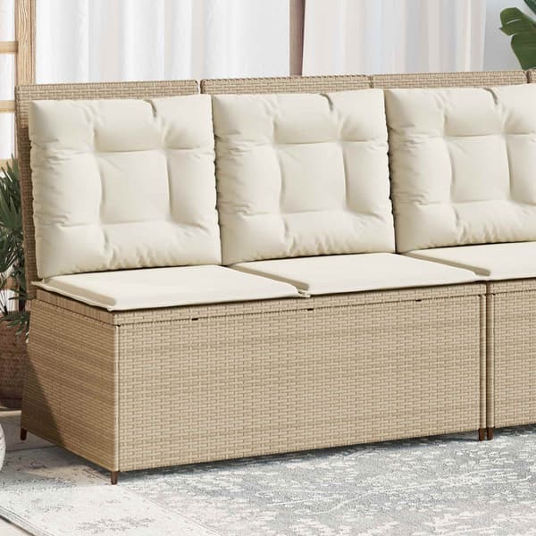 Trädgårdsbänk Beige konstrotting