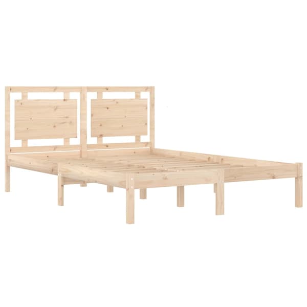Sängram massivt trä 200x200 cm