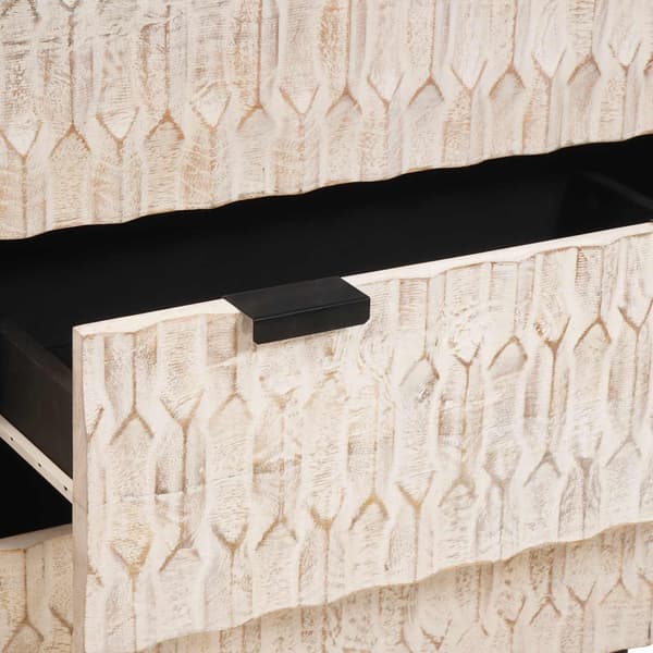 Sideboard 2 pcs Vit Tvätt Finish 60 x 33 x 75 cm