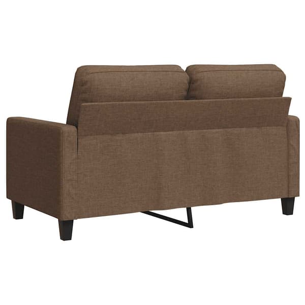 2-sitssoffa brun 120 cm tyg