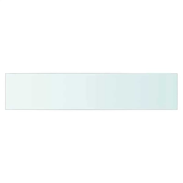 Hyllplan 2 st glas genomskinlig 70x15 cm