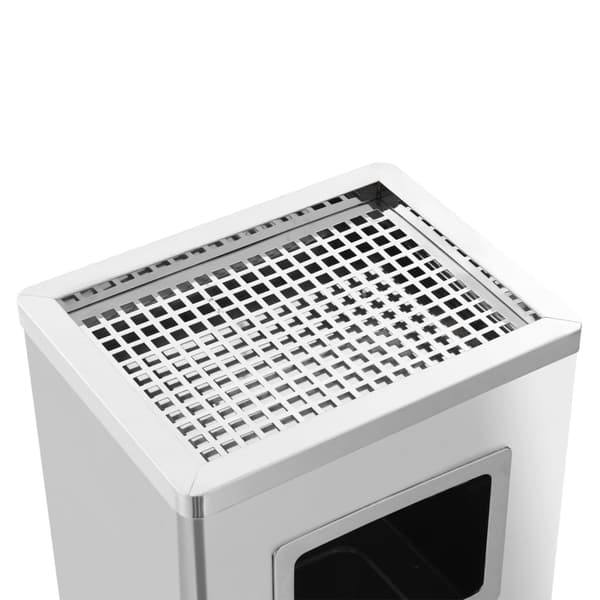 Askfat/soptunna 45 L rostfritt stål