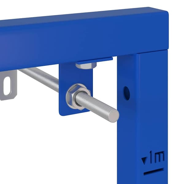 Väggstöd för tvättställsystem Blå 50 x 3 x 112 cm