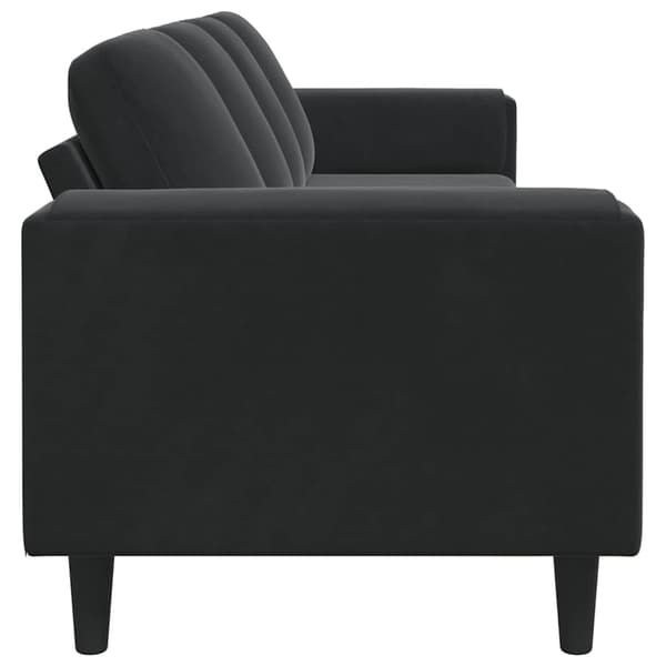 Vardagsrumsoffa Svart 250 x 77 x 76 cm