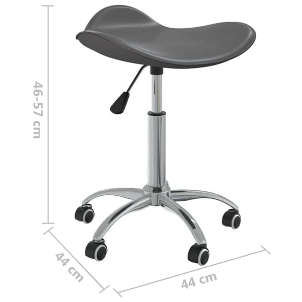 Snurrbar matstol grå konstläder