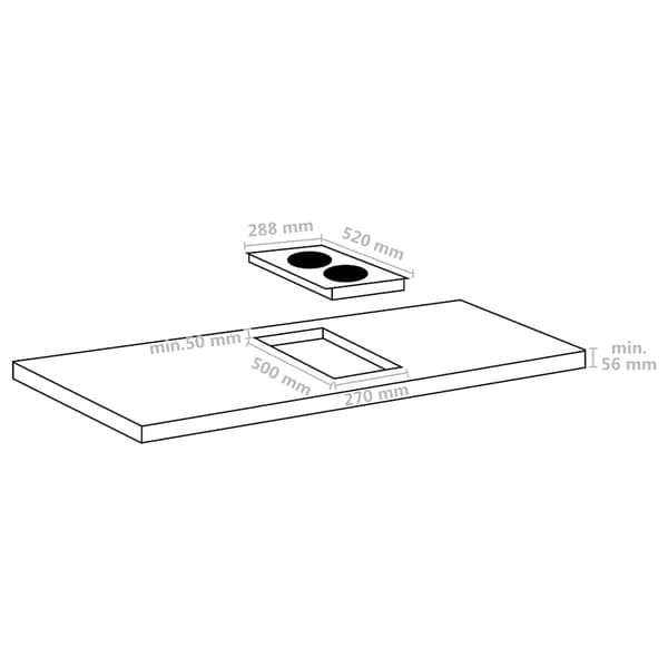 Flexizone induktionshäll med 2 plattor touchkontroll 3500W
