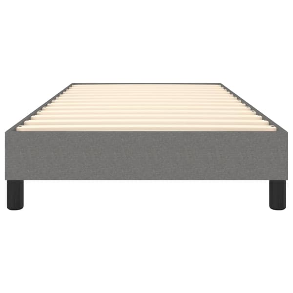 Boxspring-sängram mörkgrå 80x200 cm tyg