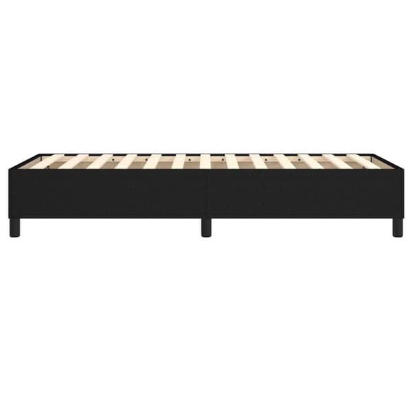 Boxspring-sängram svart 90x190cm tyg