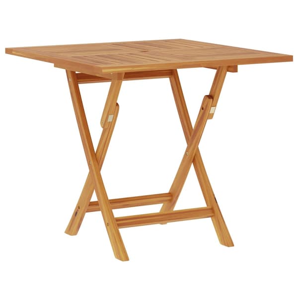 Hopfällbart trädgårdsbord 85x85x76 cm massiv teak