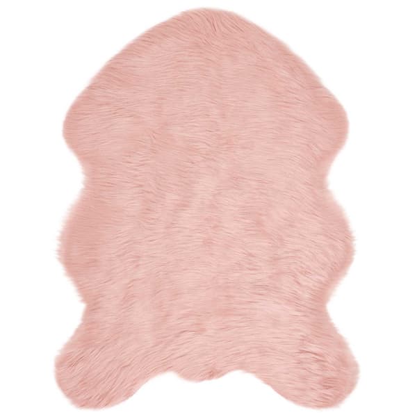 Fuskfäll matta TAFALLA Rosa 80 x 120 cm Polyester