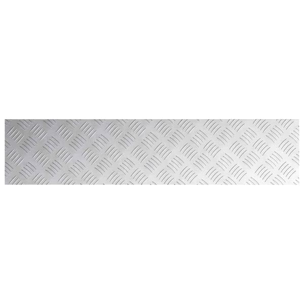 Trappsteg Rektangulär 2 pcs Silver 90 x 20 cm Aluminium