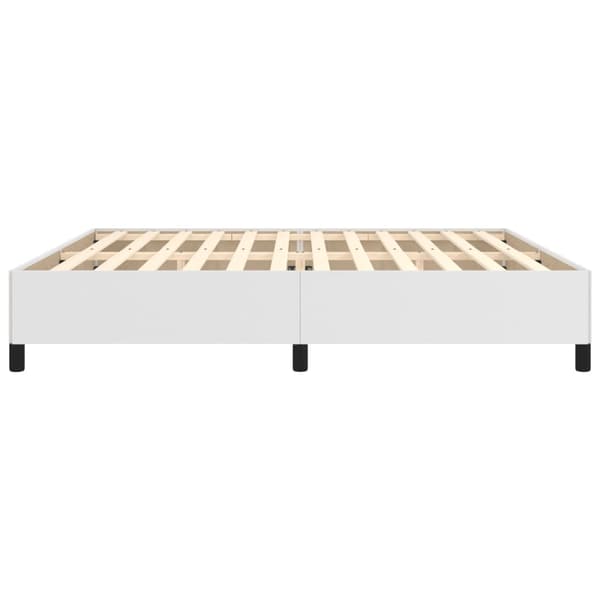 Sängram vit 200x200 cm konstläder