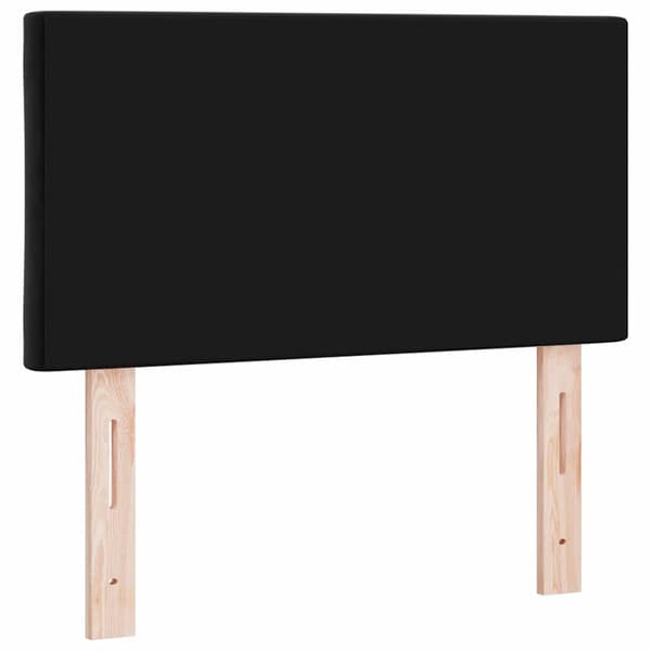 Huvudgavel Svart 80 cm Sammet