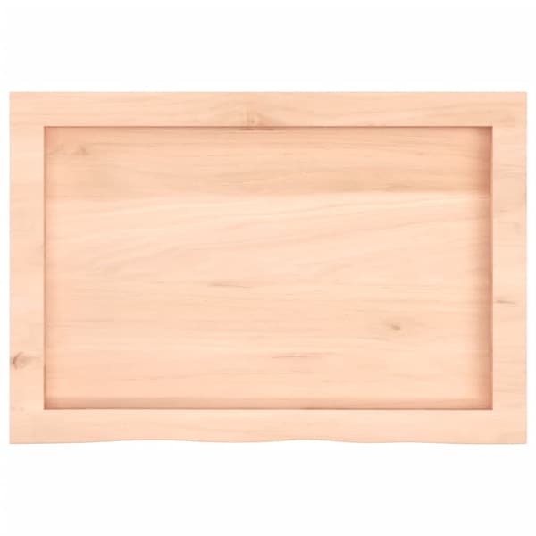 Hyllplan 60x40x(2-4) cm obehandlad massiv ek