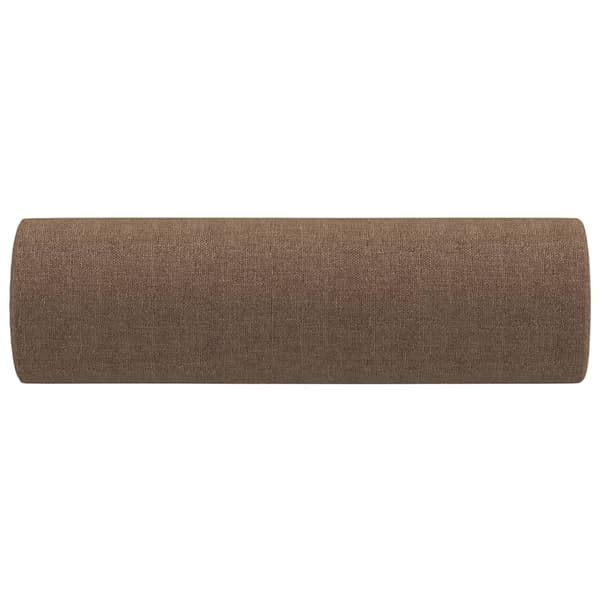 Prydnadskuddar 2 st brun Ø15x50 cm tyg