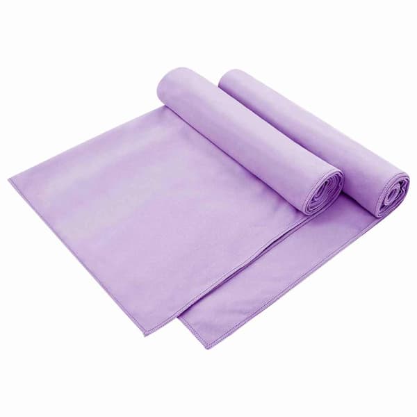 Utomhus Stols Handdukar 2 st Lila 130 x 60 cm