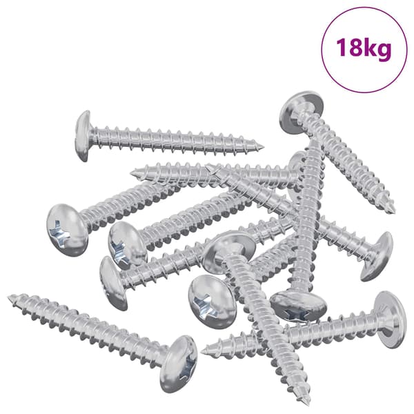 Träskruvar 8451 pcs Silver Stål