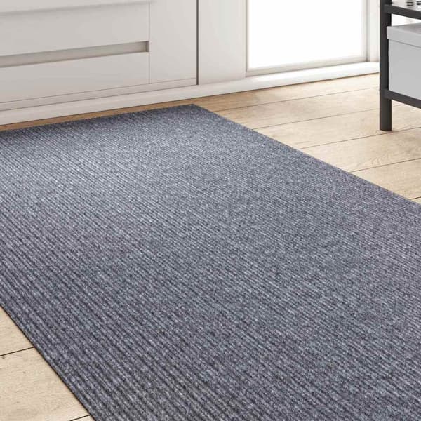 Matta-runner Ljusgrå 80 x 250 cm tyg