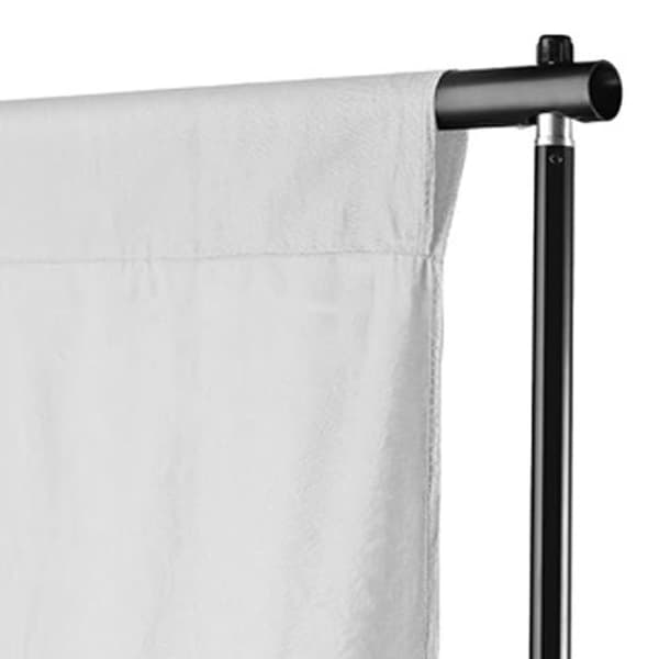 Fotobakgrund utan stativ bomull vit 600x300 cm
