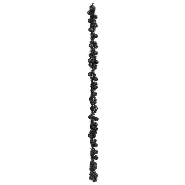 Julkulagirland Svart 186 cm Polystyren
