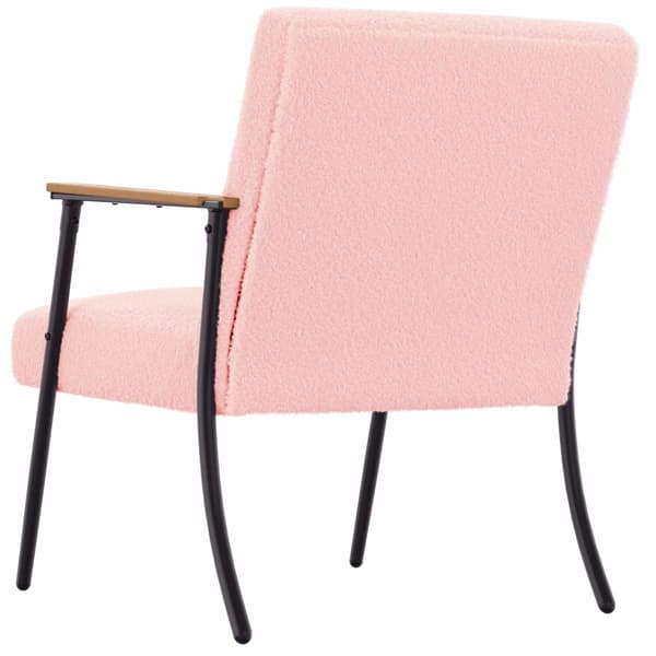 fåtölj Rosa Krälsig Ull-liknande Tyg