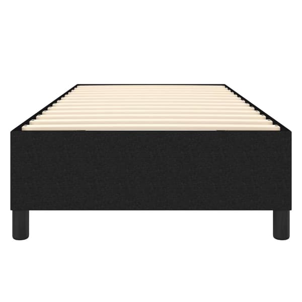 Boxspring-sängram svart 90x190cm tyg