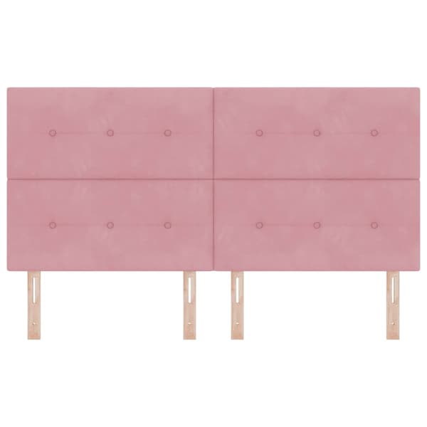 Huvudgavel Rosa 180 cm Sammet