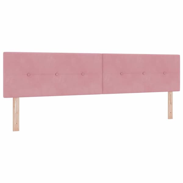 Huvudgavel Rosa 200 cm Sammet