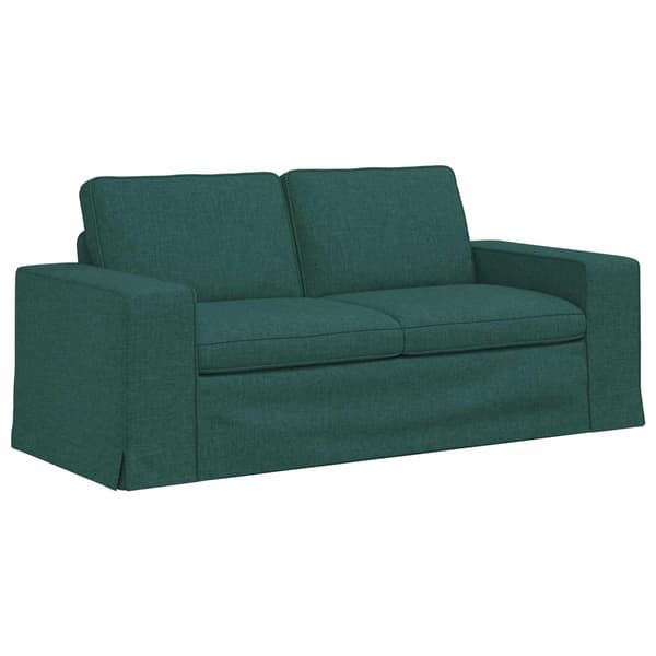 Soffset 2 pcs Mörkgrön 182 x 80 x 82 cm tyg