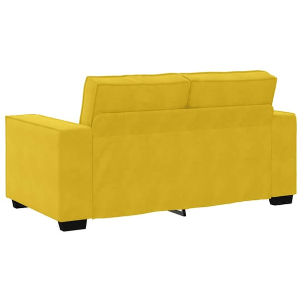 2-sitssoffa gul 160x78x84 cm sammet