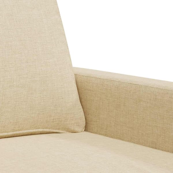 2-sitssoffa gräddvit 120 cm tyg
