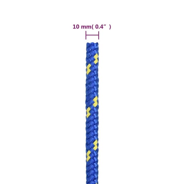 Båtlina blå 10 mm 100 m polypropen