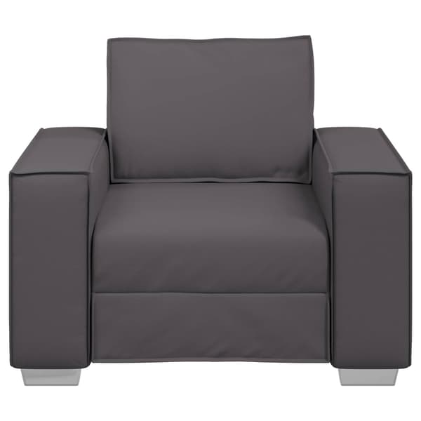 Soffstol Grå 100 cm Konstläder