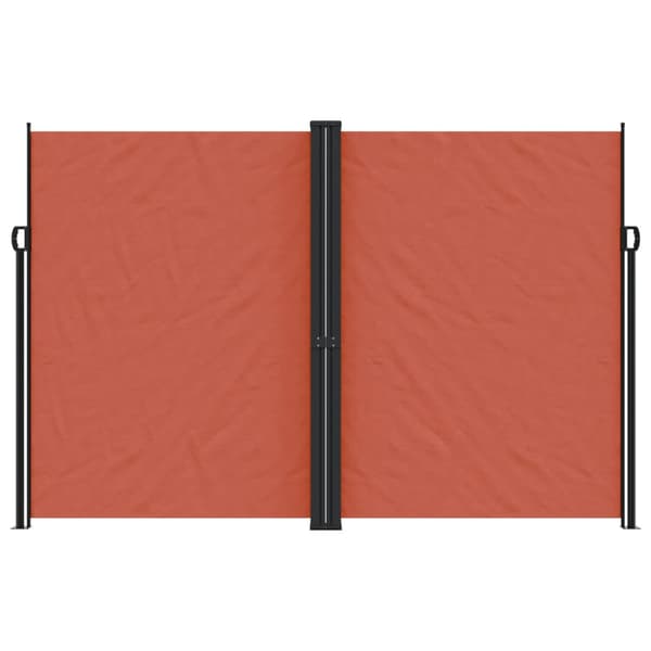 Infällbar sidomarkis terrakotta 220x1000 cm