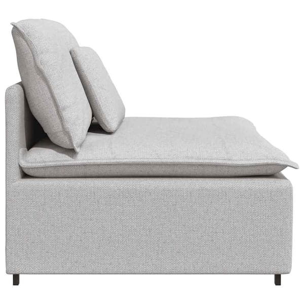 Modulär mittmodul för soffa med dynor molngrå 100 cm