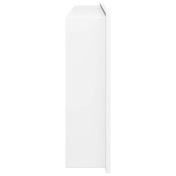 Duschnisch matt vit 62x32x9 cm rostfritt stål