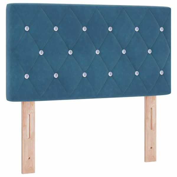 Huvudgavel Mörkblå 80 cm Sammet