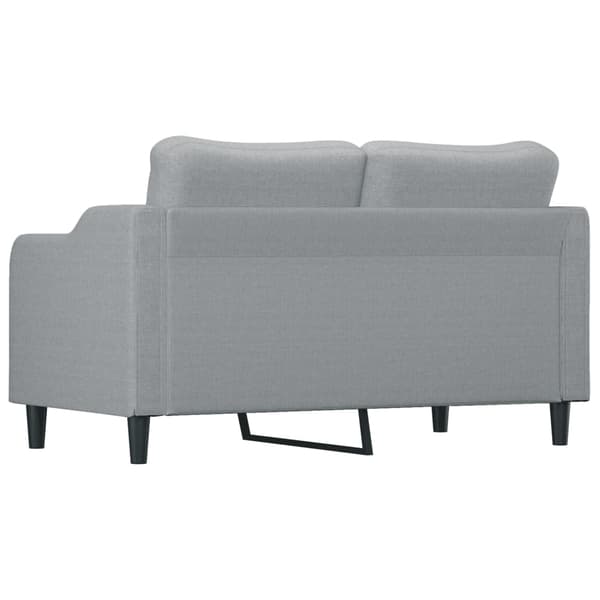 2-sitssoffa ljusgrå 140 cm tyg