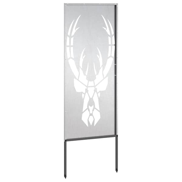 Trädgårds integritetsskärm Silver 50 x 140 cm Rostfritt stål