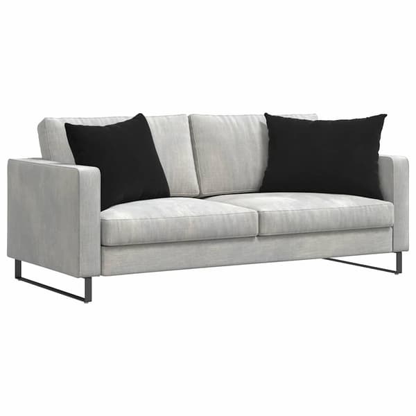 Sofakuddar 2 pcs Svart 70 x 50 cm Kordread tyg