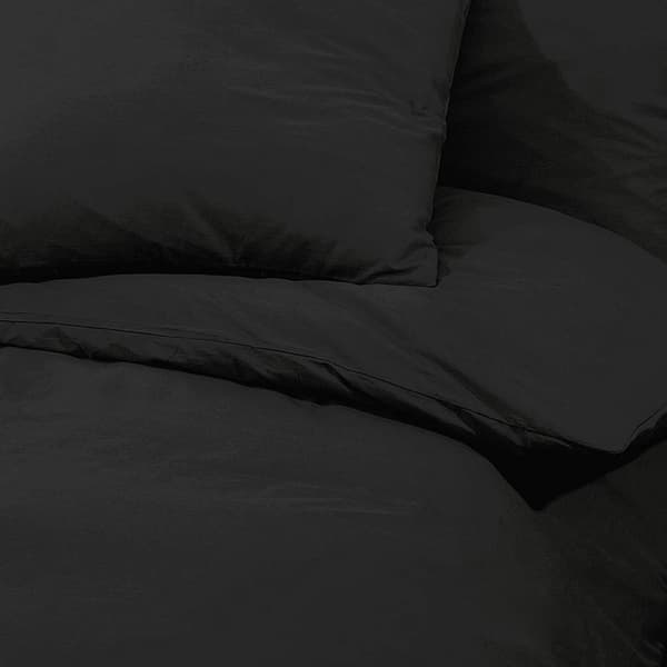 Bäddset svart 220x240 cm bomull