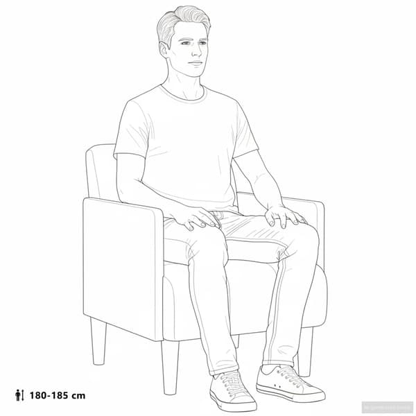 Loveseat soffa med dynor 110 cm linne