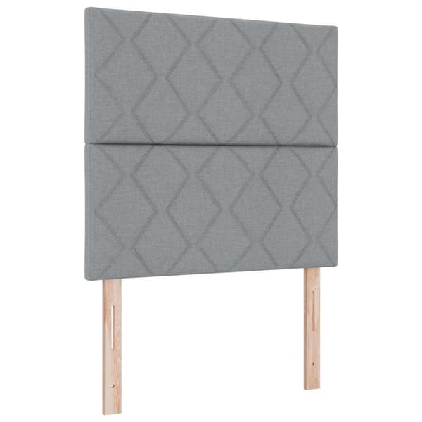 Huvudgavel Ljusgrå 100 cm tyg