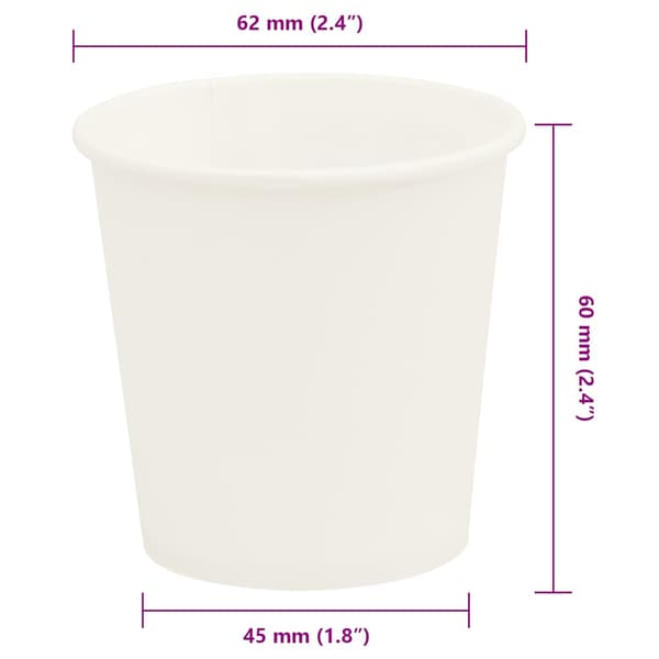 Kaffekoppar i papper 1000 st 4oz 100ml vit