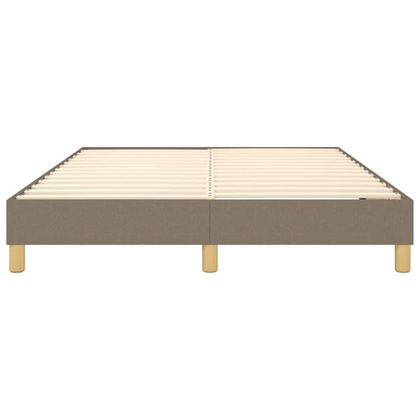 Boxspring-sängram taupe 140x190 cm tyg