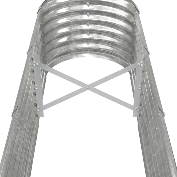 Odlingslåda galvaniserat stål 332x40x36 cm silver