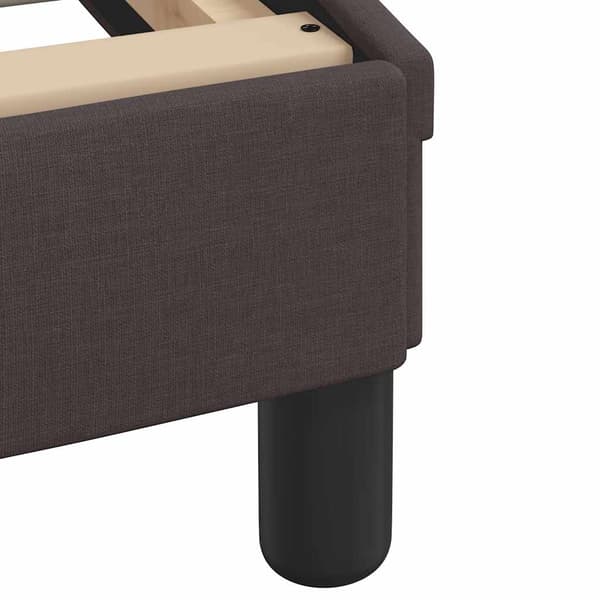 Bed Frame "Dover" Dark Brown 180x200 cm Fabric